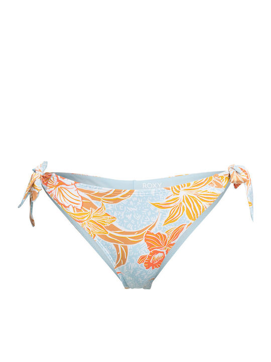 Cheeky Bikini Slip με Κορδονάκια Floral