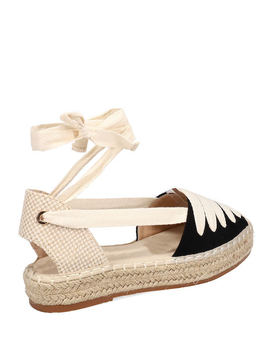 Women's Suede Espadrilles Black