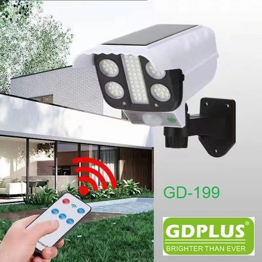 GDLite Solar Dummy Surveillance Bullet Camera with LED Lighting White Camera Shape