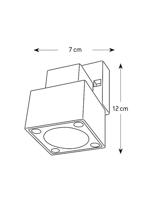 Arapidis Wall-Mounted Outdoor Ceiling Light GU10 IP65