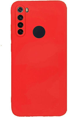 Sonique Liquid Umschlag Rückseite Silikon Rot (Redmi Note 8T) 46-61603