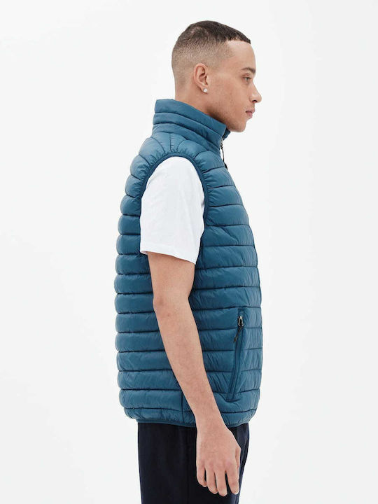 Безръкавно Зимно Puffer Водоустойчиво Синьо Мъжко Яке