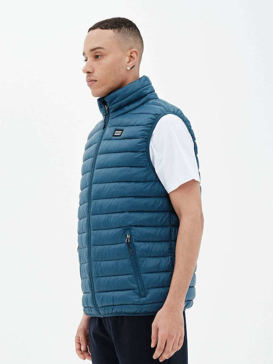 Безръкавно Зимно Puffer Водоустойчиво Синьо Мъжко Яке