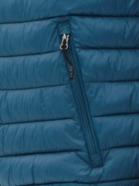 Безръкавно Зимно Puffer Водоустойчиво Синьо Мъжко Яке