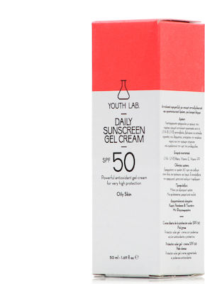 Youth Lab. Αντηλιακό Gel Προσώπου SPF50 με Χρώμα 50ml