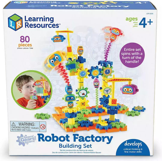 Learning Resources Gears Gears Gears! Robot Factory Building Set für Kinder ab 4+ Jahren