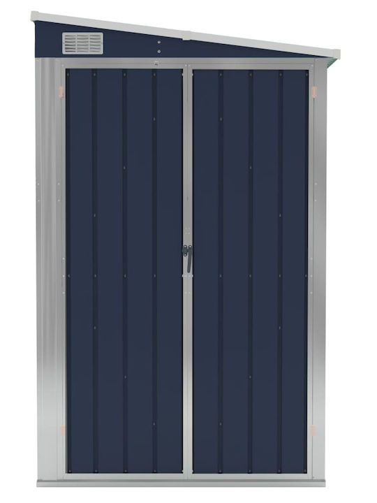 Metallisches Gartenhaus Anthrazit mit Lüftungsschlitzen M1.18xB1.94xH1.78m