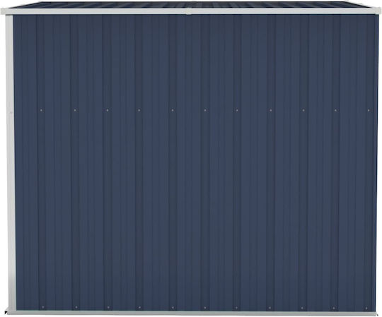 Metallic Garden Shed Galvanized Anthracite with Air Vents M1.18xW1.94xH1.78m