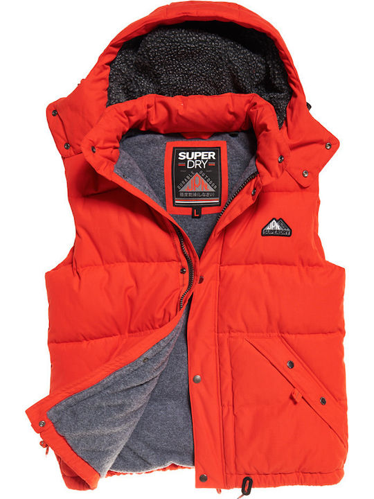 New Academy Sleeveless Jacket Puffer Orange