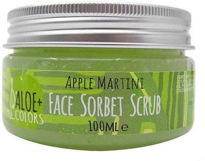 Aloe Colors Sorbet Scrub Apple Martini Scrub για Προσώπο & Σώμα σε Gel 100ml