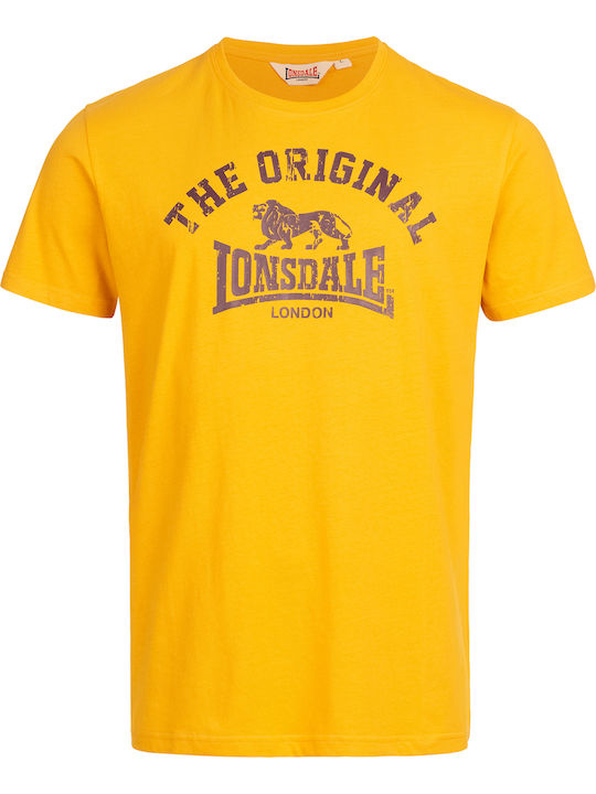 Lonsdale Original Men's Short Sleeve T-shirt Yellow