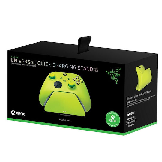 Razer Universal Quick Charging Stand Βάση για 1 χειριστήριο PC / XBOX One / Xbox Series X/S Electric Volt RC21-01750500-R3M1