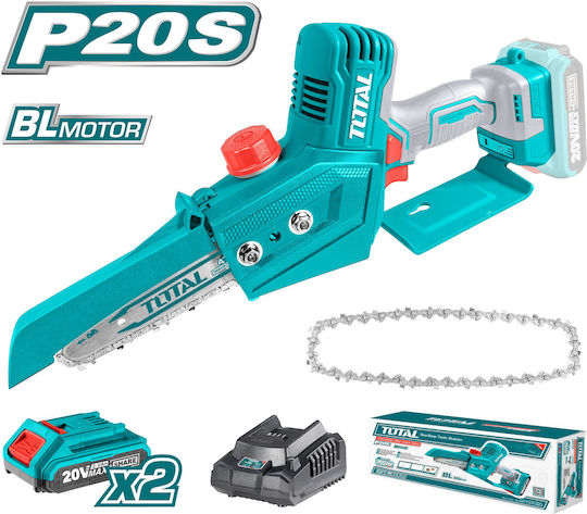 Total Pruning Battery Chainsaw Brushless 20V 1.5kg with Blade 15cm