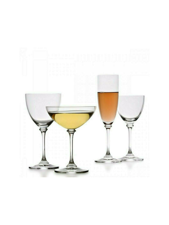 Bohemia Condor Vienna Set of Glasses White Wine / Water / Champagne made of Crystal Stemmed 18pcs