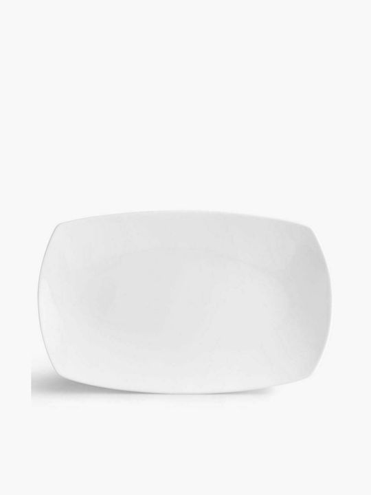 Ionia Aurora Serving Platter Rectangular made of Porcelain White 33x33cm Ionia Aurora Serving Platter Rectangular made of Porcelain White 33x33cm