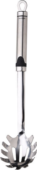 Bergner Deep Pasta Slotted Spoon Stainless Steel Silver 31cm