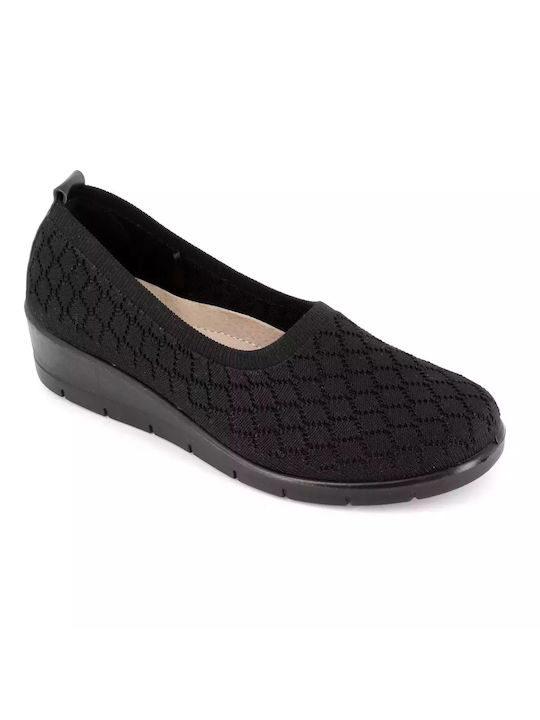 B-Soft Anatomisch Damen Slip-Ons Schwarz