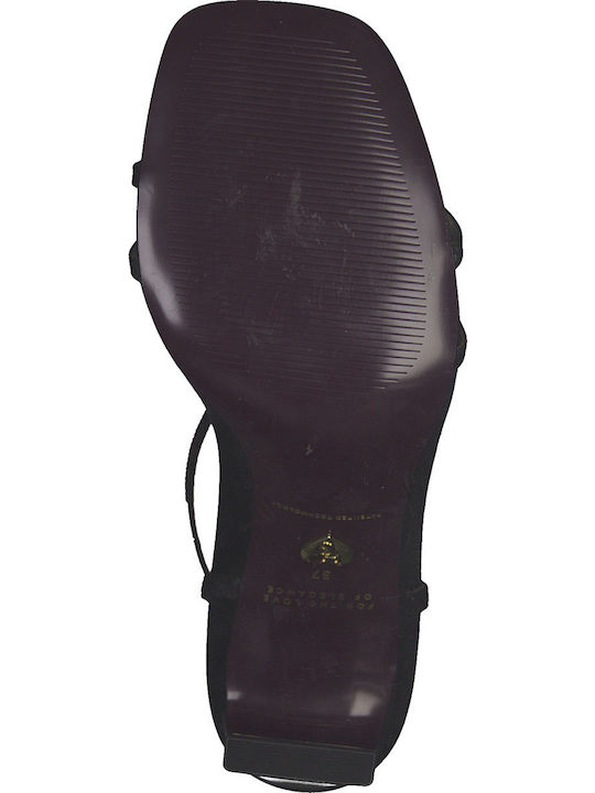 Din piele Sandale Negre