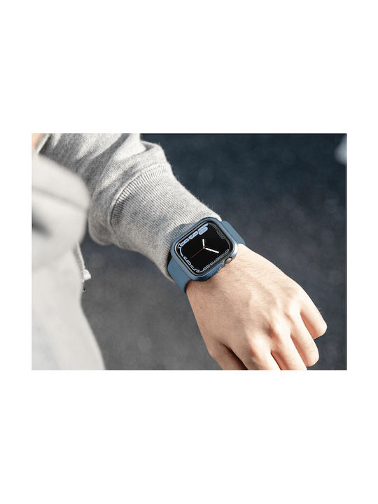 SwitchEasy Odyssey Silicone Case in Blue color for Apple Watch 45mm