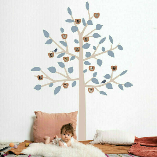 Mimi'lou Детска стикерна за стена Стена Big Apple Tree Синьо