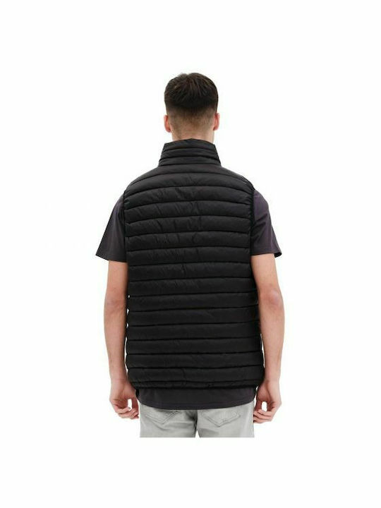 Basehit Men's Sleeveless Puffer Jacket Black