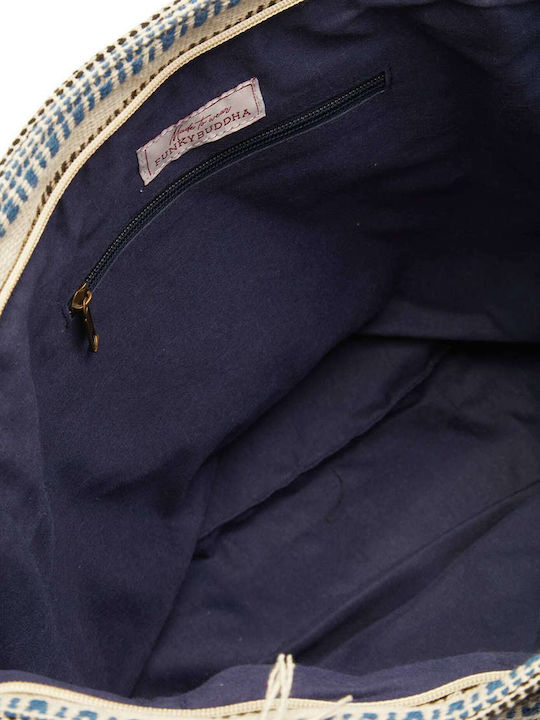 Funky Buddha Geantă De Plajă Din Material Textil Multi Albastru