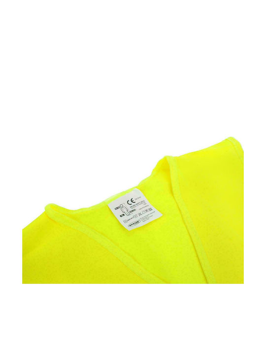 AMiO Work Vest with Reflective Strips Yellow