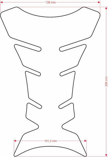 One Design Αυτοκόλλητο Προστατευτικό Ρεζερβουάρ Γκρι