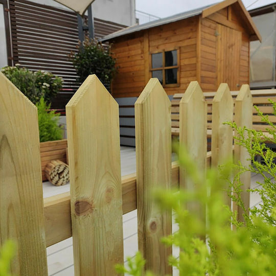 Dom Wood Wooden Fence in Beige Colour 75cm x 1.5m