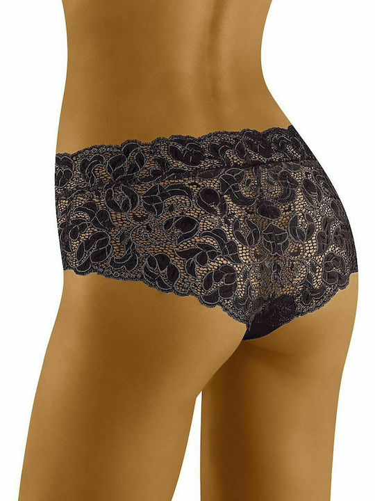 Wolbar Nova Damen Slip mit Spitze Schwarz