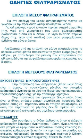 Palaplast 3476/1123 Φίλτρο Γραμμής Ταφ Μικρό (Σίτας) 16mmx1″x16mm Mesh 120 Μαύρο