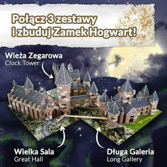 Trefl Joc de construcție din lemn Clock Tower - Harry Potter pentru copii de 8++ ani
