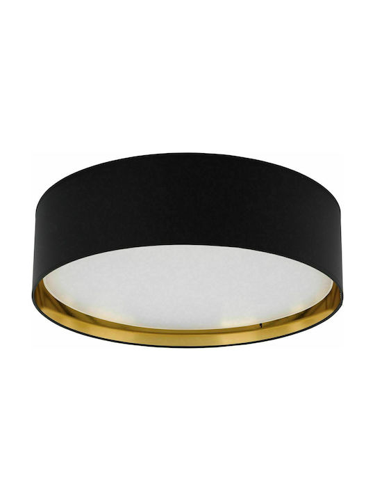 TK Lighting Modern Fabric Ceiling Light with Socket E27 60pcs Black