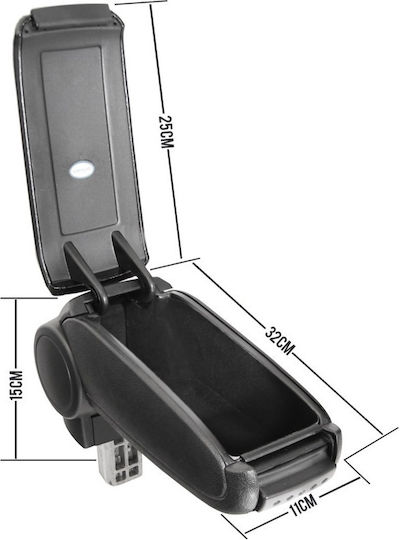 Car Leather Armrest for Suzuki Swift Black