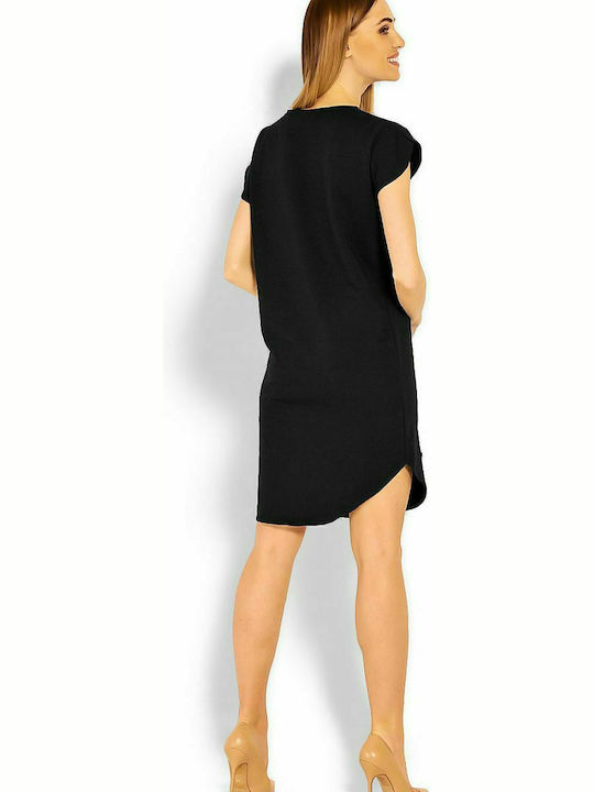 PeeKaBoo Maternity Dress Black