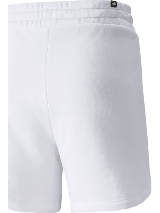 Women's High-waisted Sporty Shorts White