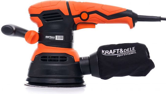 Kraft & Dele Έκκεντρο Τριβείο 125mm Ρεύματος 1200W με Ρύθμιση Ταχύτητας και με Σύστημα Αναρρόφησης