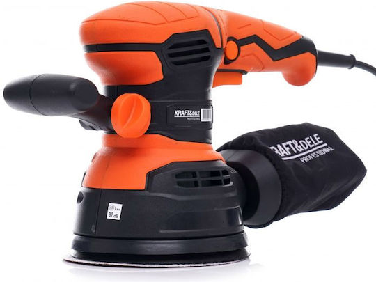 Kraft & Dele Έκκεντρο Τριβείο 125mm Ρεύματος 1200W με Ρύθμιση Ταχύτητας και με Σύστημα Αναρρόφησης