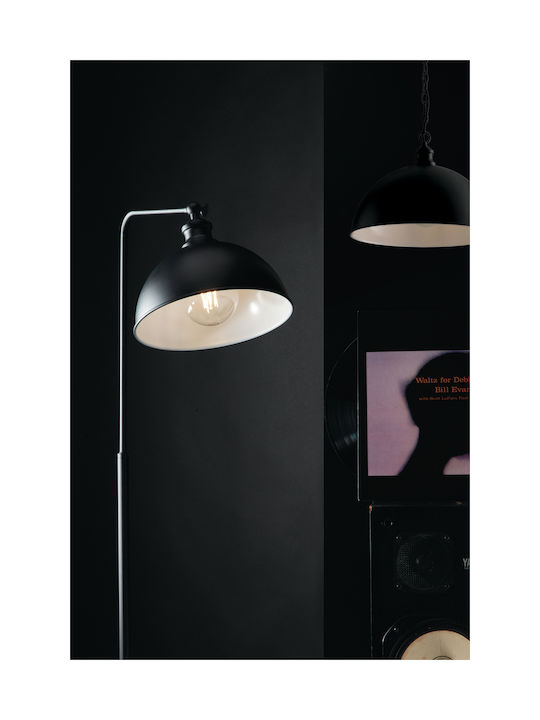 Fan Europe Charleston Vintage Floor Lamp H165xW40cm. with Socket for Bulb E27 Black