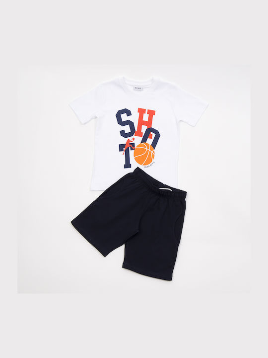 Trax Kids Set with Shorts Summer 2pcs White