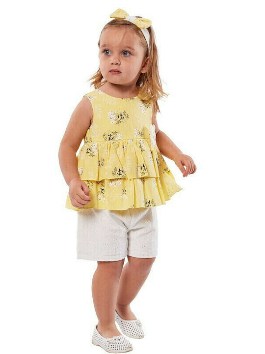 Evita Kids Set with Yellow Shorts 2 Pieces