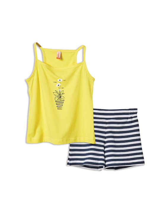 Reflex Kids Set with Shorts Summer 2pcs Yellow