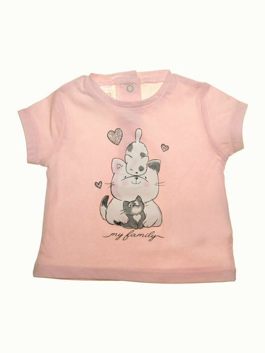 Kinder-Set mit Leggings Sommer 2Stück Rosa