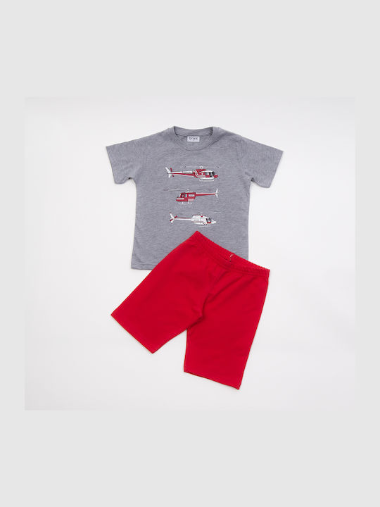 Trax Kids Set with Shorts Summer 2pcs Gray