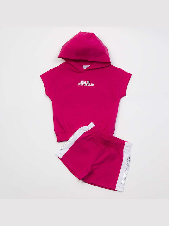 Trax Kids Set with Shorts Summer 2pcs Fuchsia