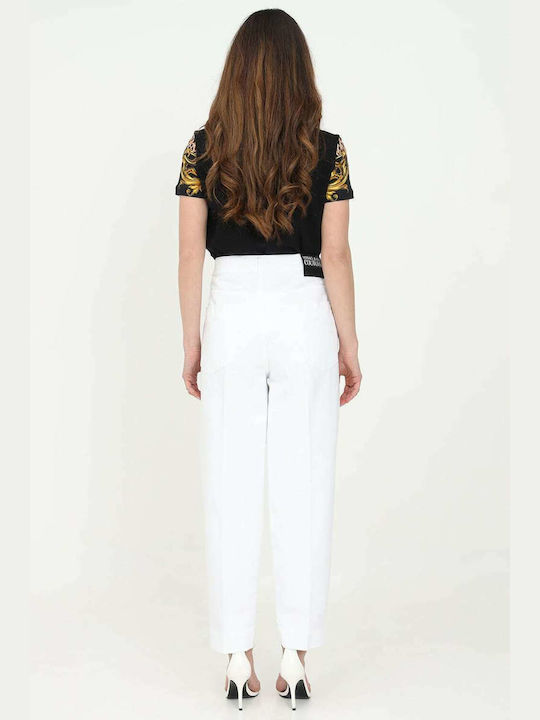 Versace Women's High-waisted Fabric Trousers White