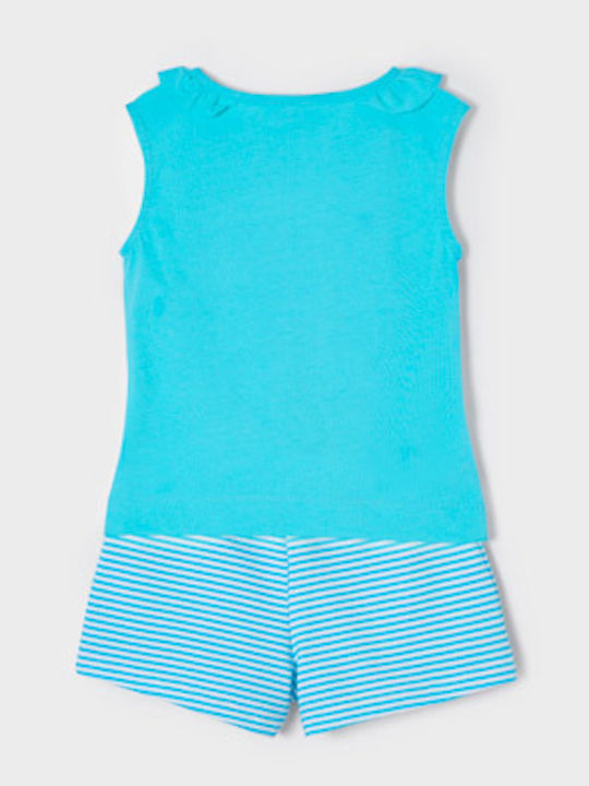 Kinder-Set mit Shorts Sommer 2Stück Türkis