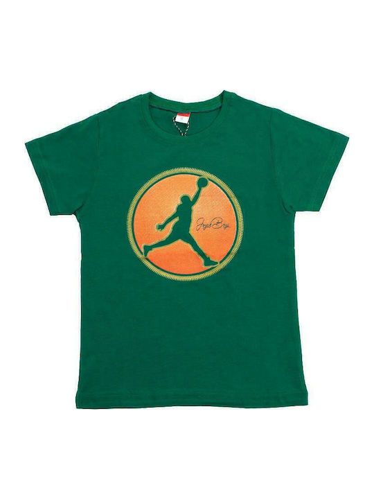Kids Sweatpants Set Green 2pcs Slum Dunk