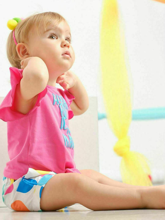 Agatha Ruiz De La Prada Kinder Set mit Shorts Sommer 2Stück Fuchsie