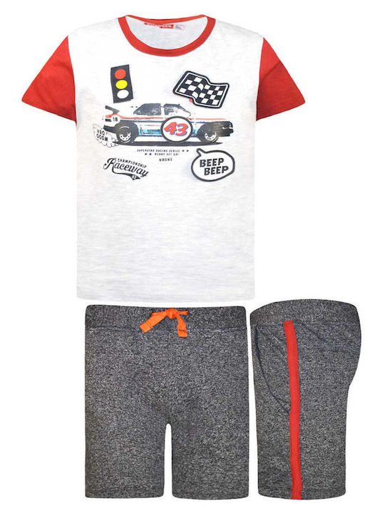 Energiers Kids Set with Shorts Summer 2pcs Gray